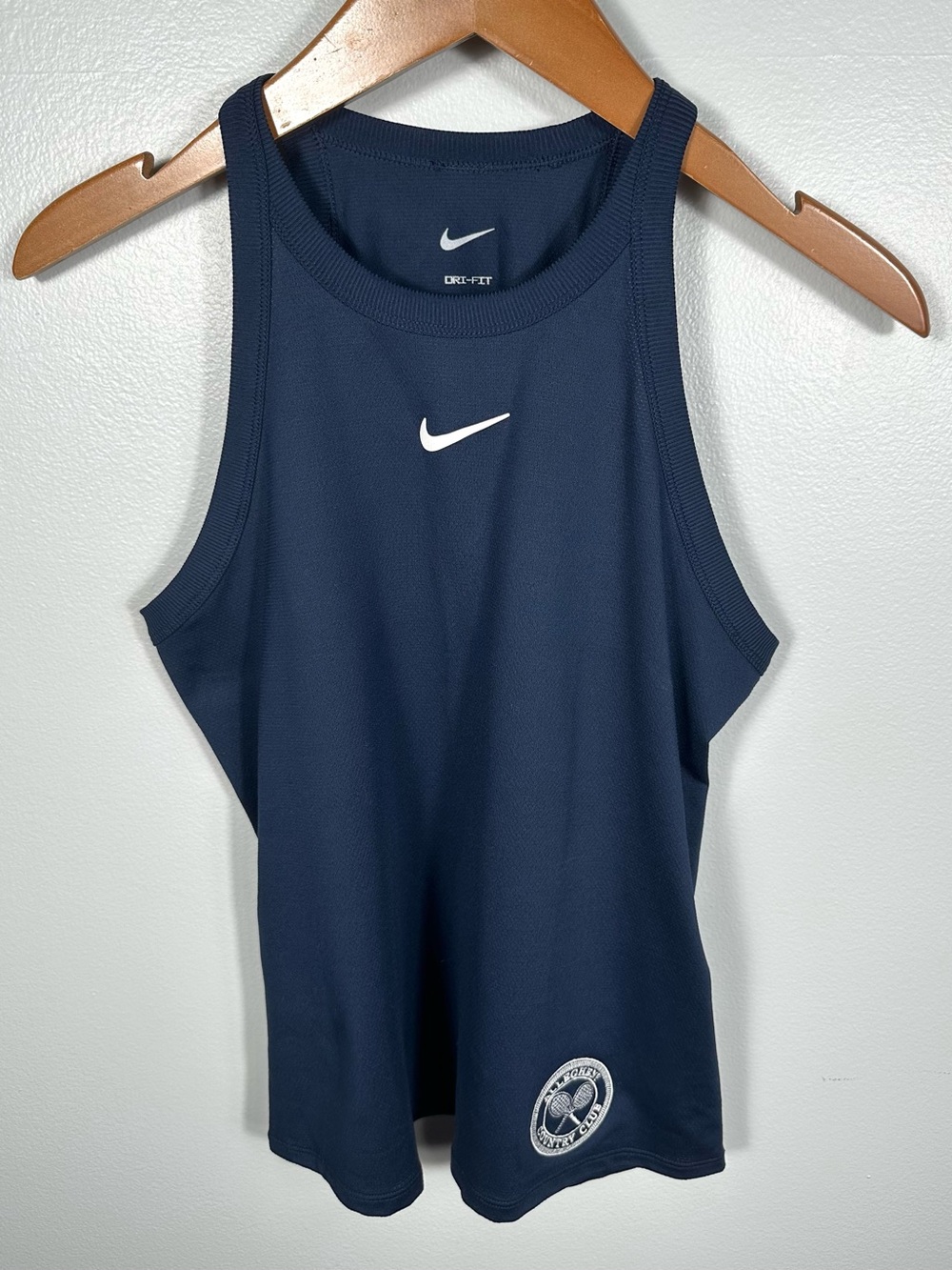 Nike Navy Blue Women's Team One Dri-FIT Classic Tank NWT Size Small Swoosh Logo
